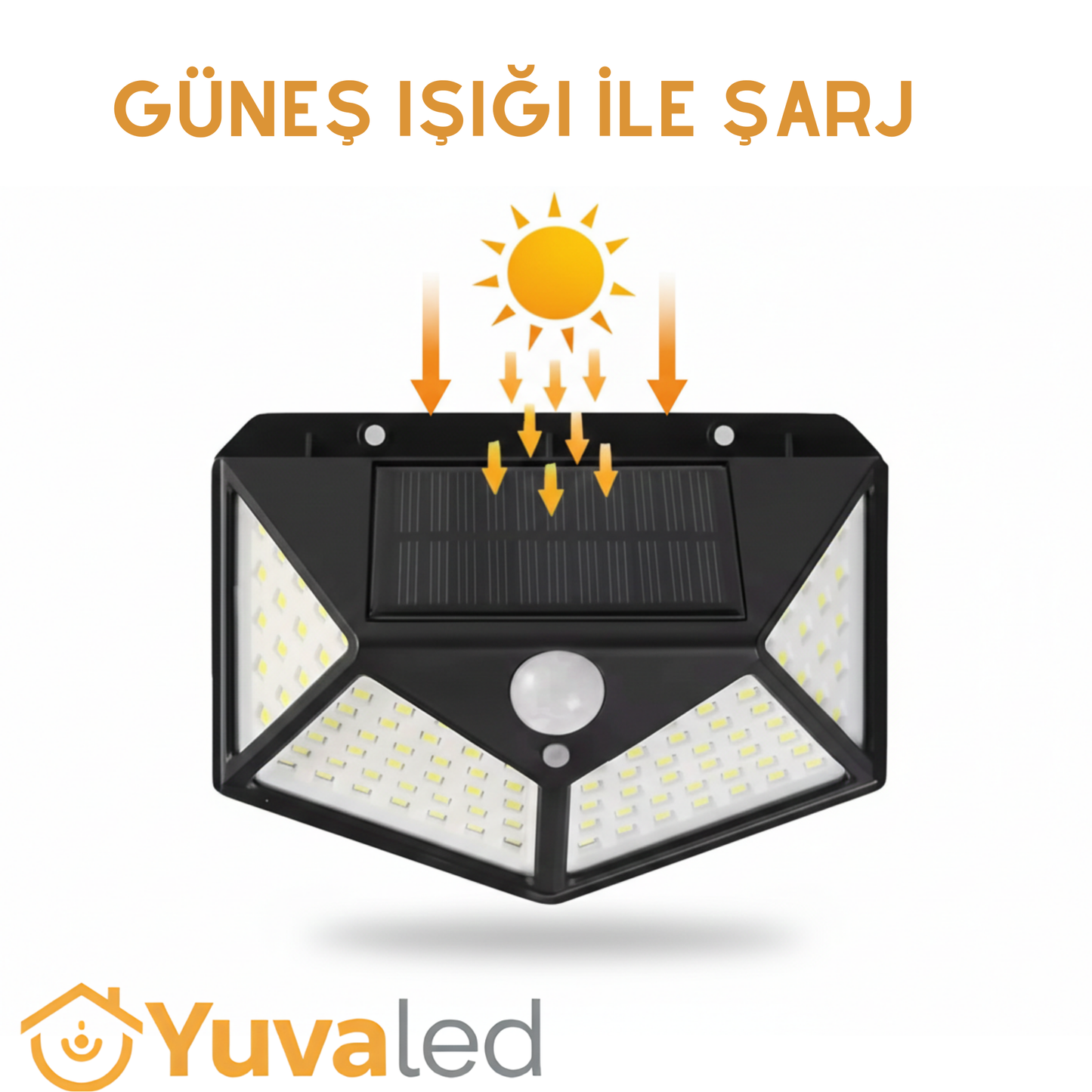 YuvaLed Güneş Enerjili Hareket Sensörlü Lamba